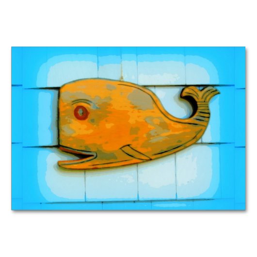 Numéro De Table baleine souriante (Devant)