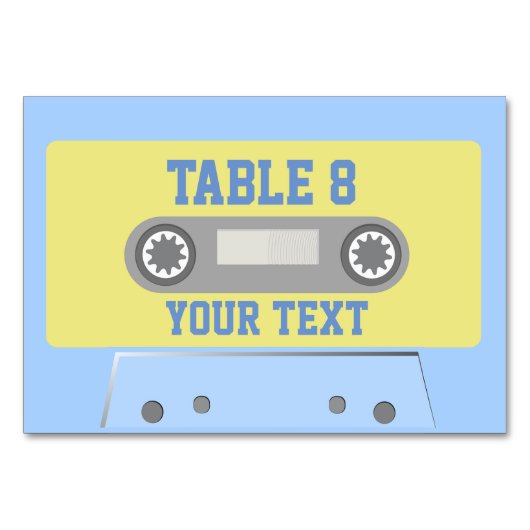 Numéro De Table Bande Cassette (Dos)