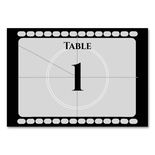 Numéro De Table Bande film (Devant)
