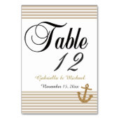 Numéro De Table Bandes d'Ancre Parties scintillant or (Par défaut)