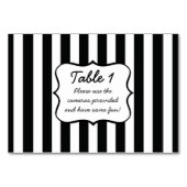 Numéro De Table Bandes françaises en noir (Dos)