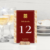 Numéro De Table banquet de peranakan, mariage chinois