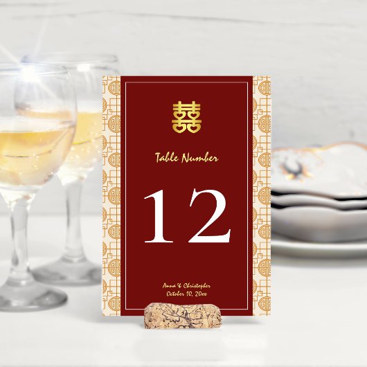 Numéro De Table banquet de peranakan, mariage chinois