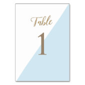 Numéro De Table Baptême doré moderne modifiable (Par défaut)