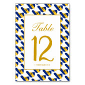 Numéro De Table BARBADE Banquet Célébration Mariage (Dos)