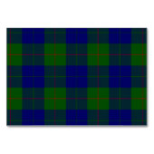 Numéro De Table Barclay tartan bleu vert plaid (Devant)
