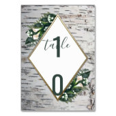 Numéro De Table Barre de bouleau Mariage rustique Numéro de tablea (Dos)