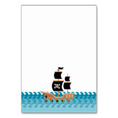 Numéro De Table Bateau pirate (Dos)