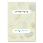 Numéro De Table Beach Shells Tented Plaques et nom Modèle (Par défaut)