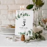 Numéro De Table Beau délicat mariage de feuillage d'eucalyptus<br><div class="desc">Belle délicate feuille d'eucalyptus design mariage. Fait partie d'une collection moderne.</div>