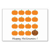 Numéro De Table Beau Patch Citrouille Halloween (Devant)