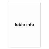 Numéro De Table beauté de sirène aux cheveux foncés (Dos)