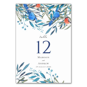 Numéro De Table Beautiful Watercolor