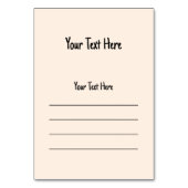 Numéro De Table Bébé Geckos jote personnages de dessin (Dos)