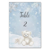 Numéro De Table Bébé, il fait froid dehors Teddy Bear Hiver (Par défaut)