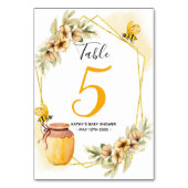 Numéro De Table Bee Botanical Modern Numéro de tableau (Par défaut)