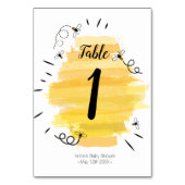 Numéro De Table Bee Modern Numéro de tableau (Par défaut)