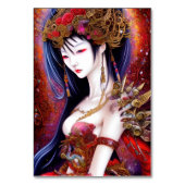 Numéro De Table Belle Japonaise fille Imaginaire gothique Triptyqu (Par défaut)