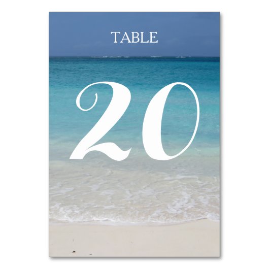 Numéro De Table Belle plage | Turks and Caicos Photo (Par défaut)