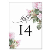 Numéro De Table Belle rose peinte Roses BarefootBride™ (Par défaut)