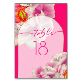 Numéro De Table Belle tourbe à araignée Florale (Dos)