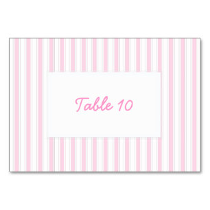 Numéro De Table Belles bandes roses