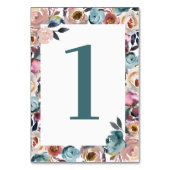 Numéro De Table Belles fleurs Floral Spring Mariage (Par défaut)