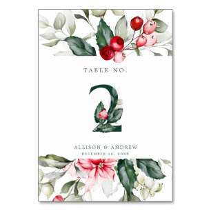 Numéro De Table Berry Numéro de tableau 2