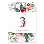 Numéro De Table Berry | Numéro de tableau 3 (Dos)