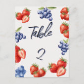 Numéro de table Berry Sweet Strawberry pour la dou (Devant)