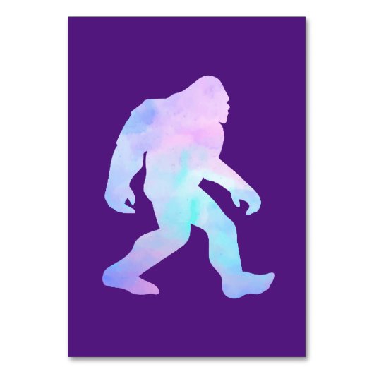 Numéro De Table Bigfoot aquarelle (Par défaut)