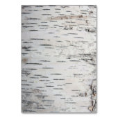 Numéro De Table Birch Tree Rustic Mariage campagnard Insertion Car (Dos)