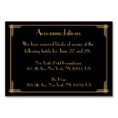 Numéro De Table Black Great Gatsby Art Déco Mariage Logement (Devant)