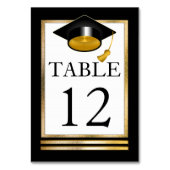 Numéro De Table Black | Tonton or | Diplôme de classe blanche (Dos)