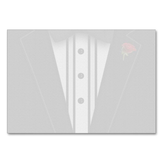 Numéro De Table Black Tuxedo (Dos)