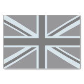 Numéro De Table Black Union Jack British Flag Design Personnaliser (Dos)