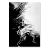 Numéro De Table Black & White Ink Art Wedding Invitation (Dos)