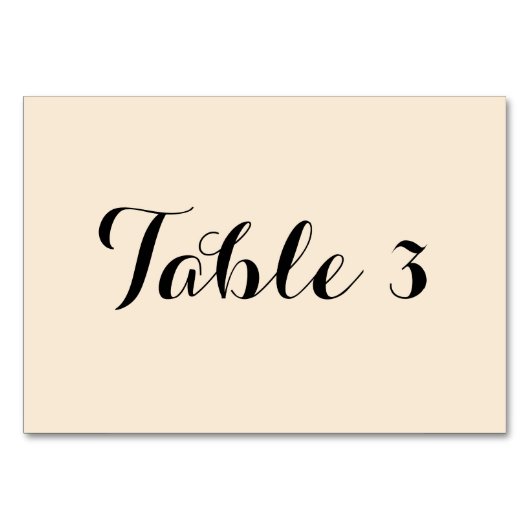 Numéro De Table Blanc antique numérique (Dos)