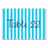 Numéro De Table Bleu Aqua (Devant)