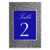 Numéro De Table Bleu argent (Dos)