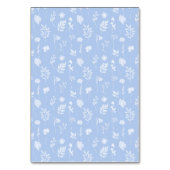 Numéro De Table Bleu blanc fleuri couronnes rustique classique mar (Dos)