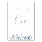 Numéro De Table Bleu Dusty moderne (Par défaut)