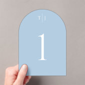 Numéro de table bleu foncé, carte de table acryliq (In situ (ordinateur de poche))