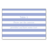 Numéro De Table Bleu français (Dos)