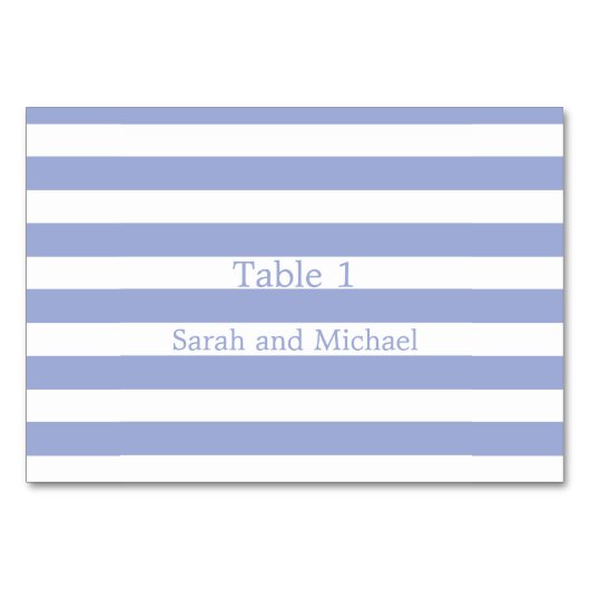 Numéro De Table Bleu français (Devant)