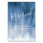 Numéro De Table Bleu gris abstrait lavabo table d'art moderne rése (Dos)