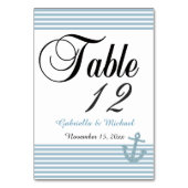 Numéro De Table Bleu Parties scintillant Ancre rayures (Par défaut)