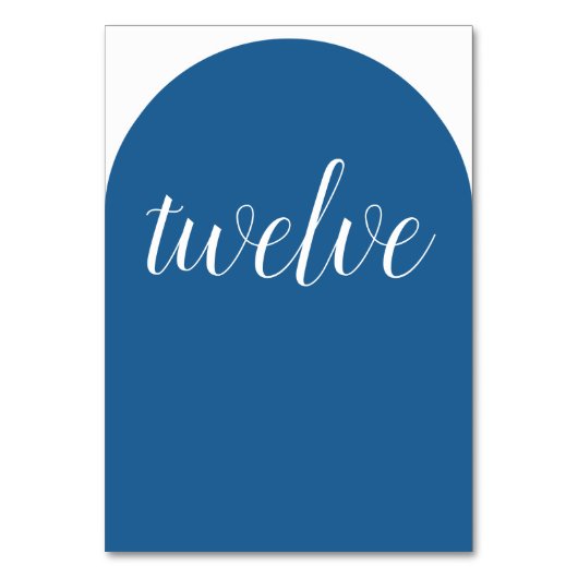Numéro De Table Bleu simple et élégant (Par défaut)