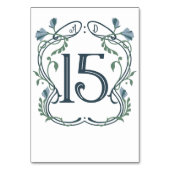 Numéro De Table Bleu-vert Art nouveau Mariage (Par défaut)