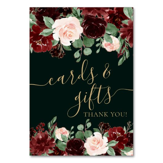 Numéro De Table Bloom rustique | Terracotta et Marsala Red Gift (Par défaut)